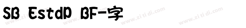 SB EstdP BF字体转换